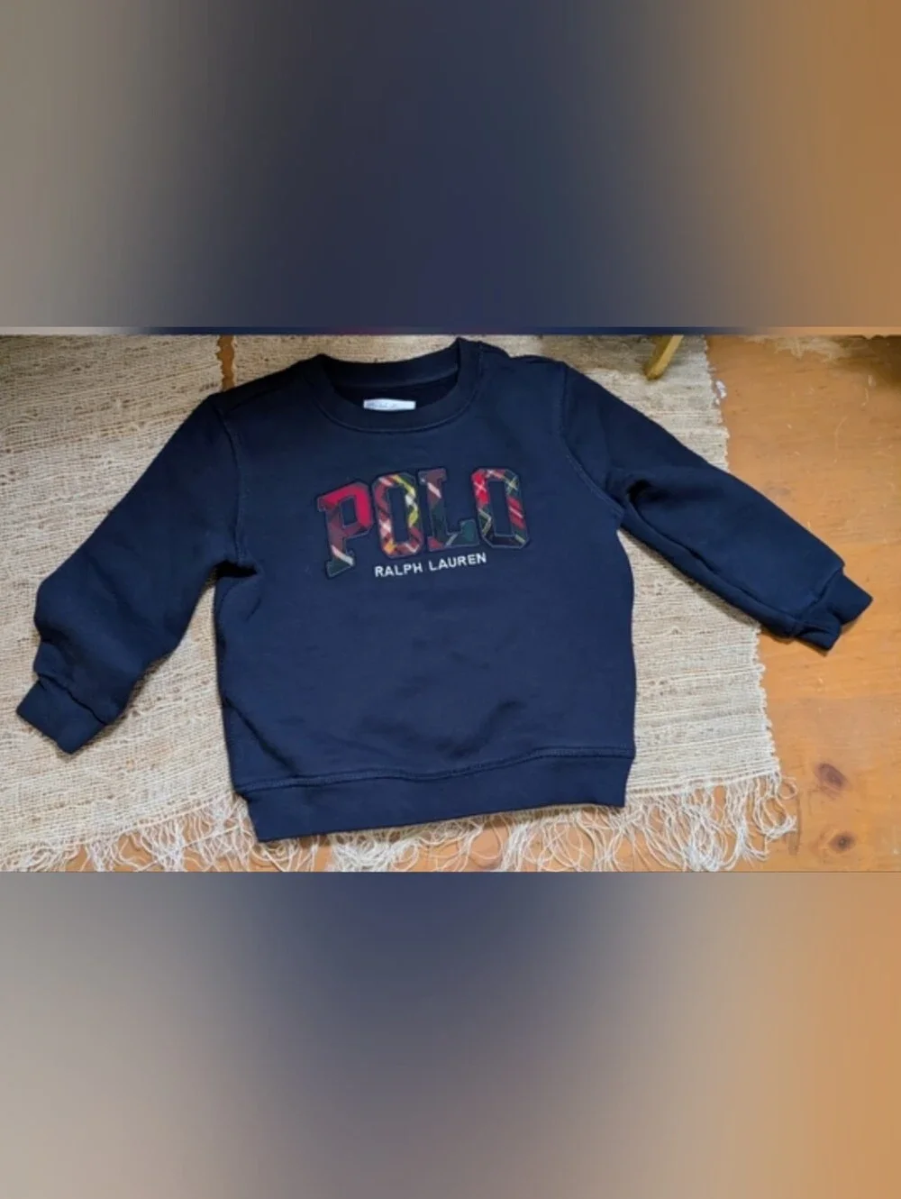 Ralph Lauren • Argyle Logo Baby Sweatshirt size 24M